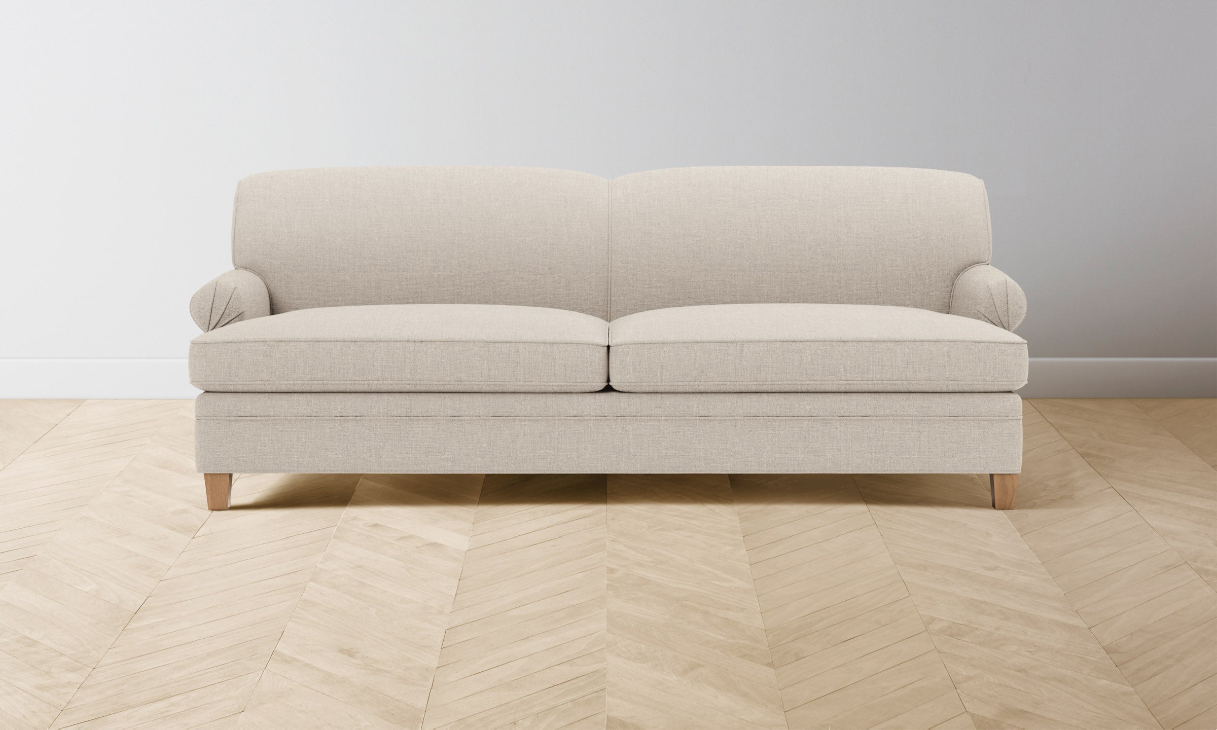 Carmine Sofa - Premium Belgian Linen Upholstered Living Room Furniture for Modern Home Decor | Comfortable Lounge Sofa for Family Gatherings & Relaxation