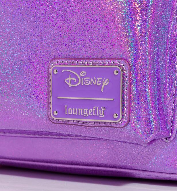 Loungefly Disney Minnie Mouse Crossbody Bag for Women - Sparkly Double Strap Purse - Perfect for Theme Parks, Shopping & Everyday Use