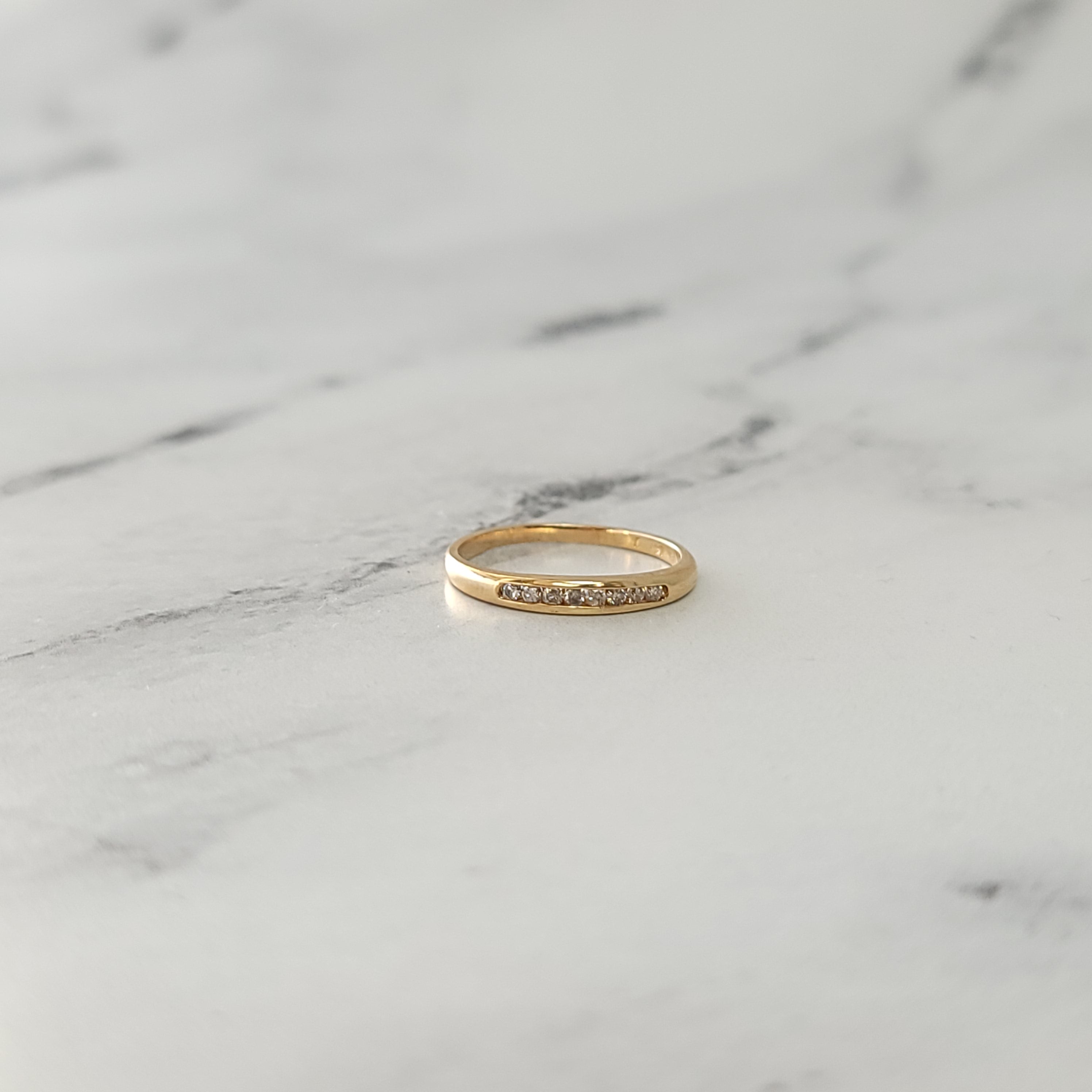 Dainty Small Diamond Wedding Band for Women - Elegant 14K Gold or Platinum Thin Ring - Perfect for Engagement, Anniversary, and Bridal Jewelry - Ideal for Everyday Wear & Special Occasions