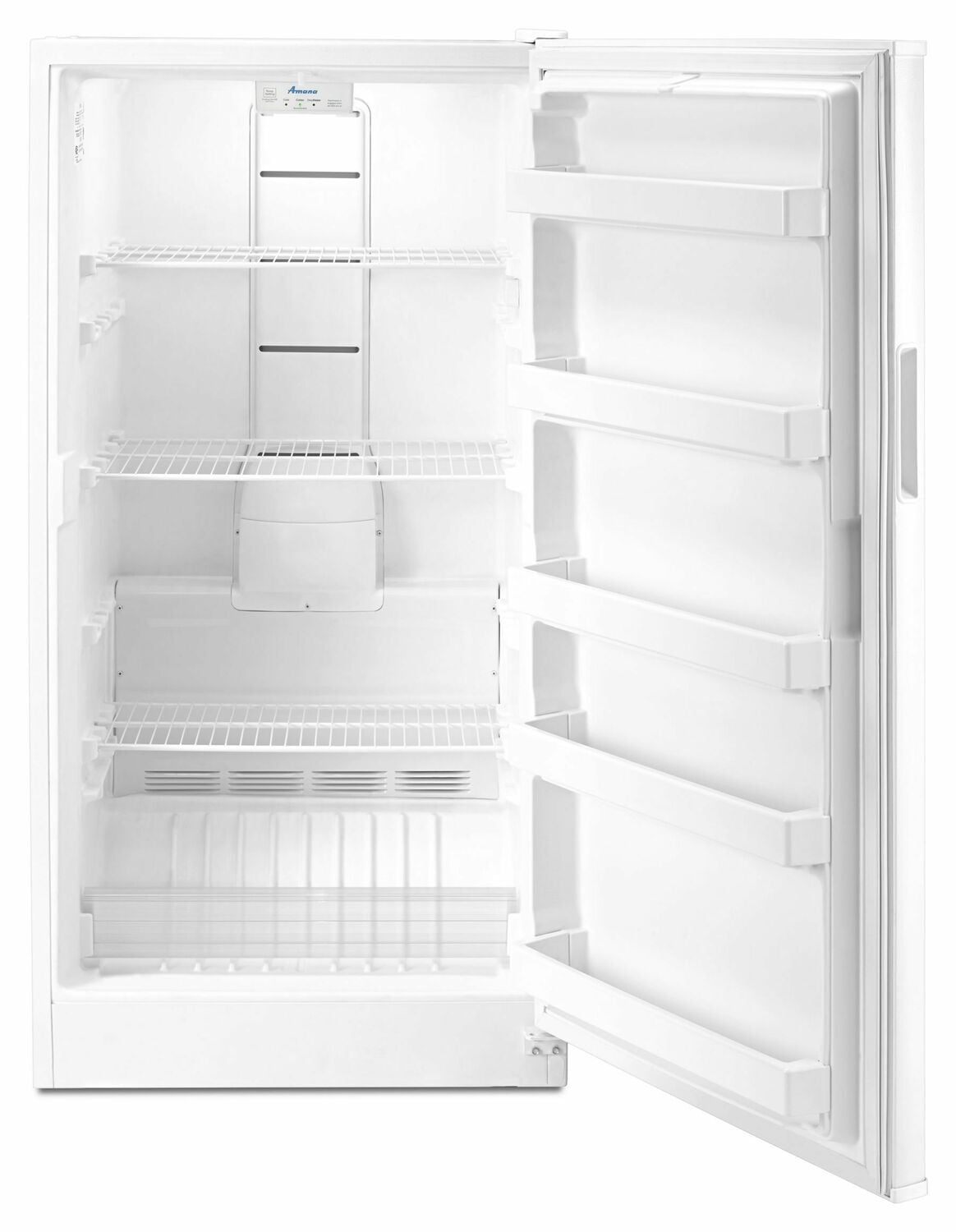 Amana AZF33X16DW 16 Cubic Foot Upright Freezer - Energy Efficient White Freezer with Thick Insulation for Home, Restaurant & Grocery Storage