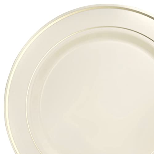 Ivory & Gold Rim
