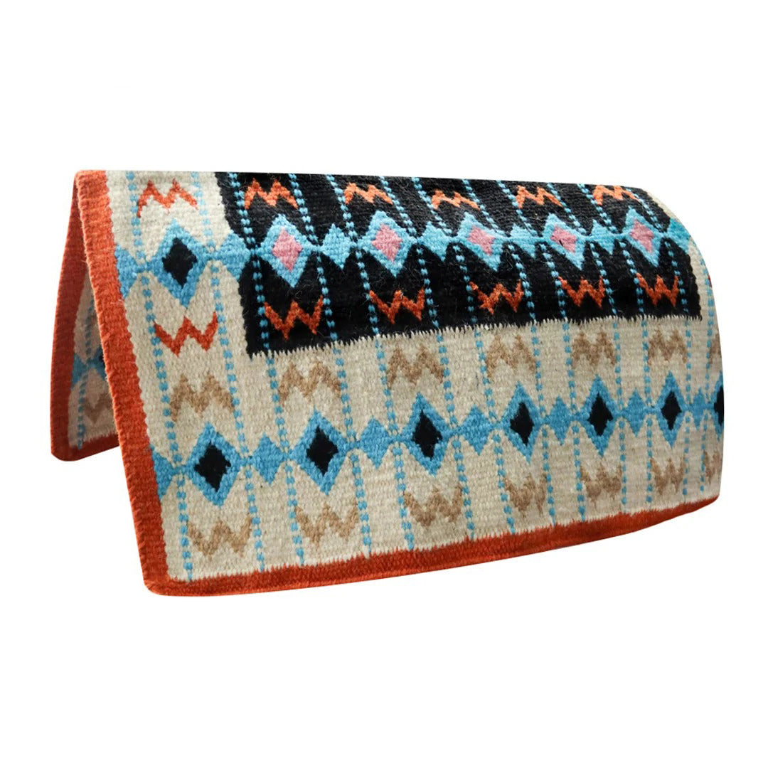 TuffRider Durango Western Woven Saddle Blanket for Horses - Durable & Comfortable Riding Pad for Trail Rides, Shows & Ranch Work
