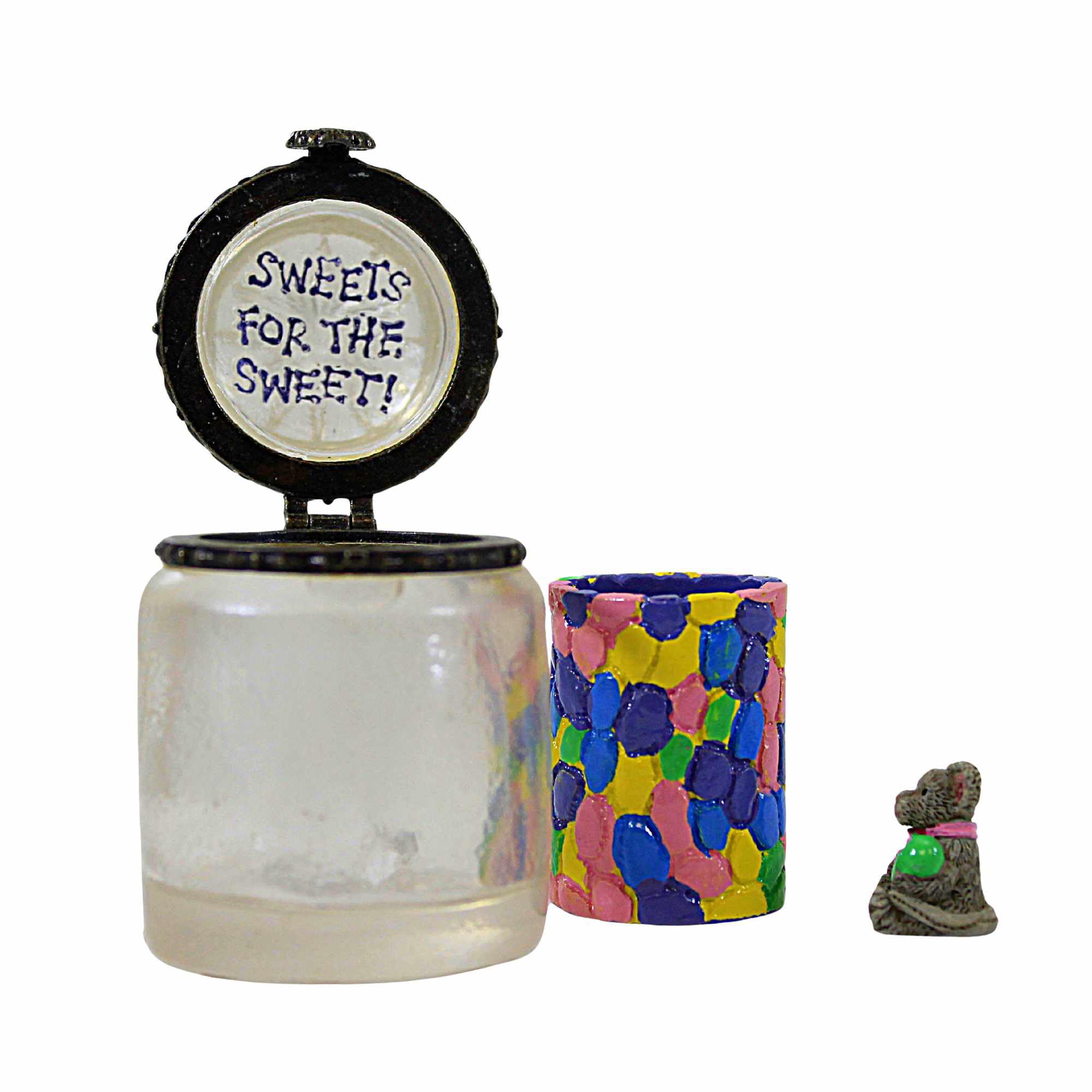 Enesco Candy Jar Treasure Box - Decorative Storage Container for Candy, Jewelry & Collectibles | Perfect for Home Decor, Gift Giving & Party Favors