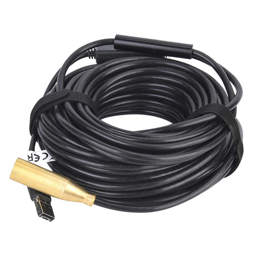 Waterproof WiFi Endoscope Camera with 15m Cable - 3-in-1 OTG LED Light Borescope for Pipe Inspection, Automotive & HVAC Maintenance | Perfect for Plumbing, Home Repair & Outdoor Exploration