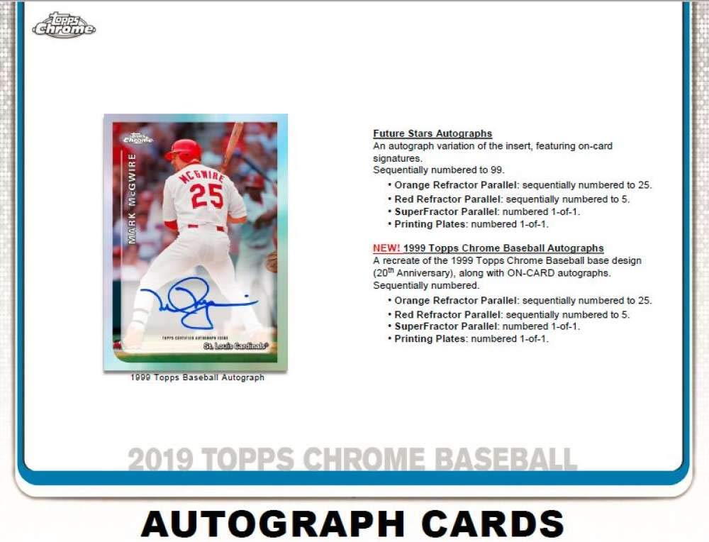 2019 Topps Chrome Baseball Blaster Box - 8 Packs (4 Cards Each) with 4 Sepia Refractors | MLB Trading Cards Collection for Sports Fans & Collectors | Perfect for Gifts, Display, and Investment