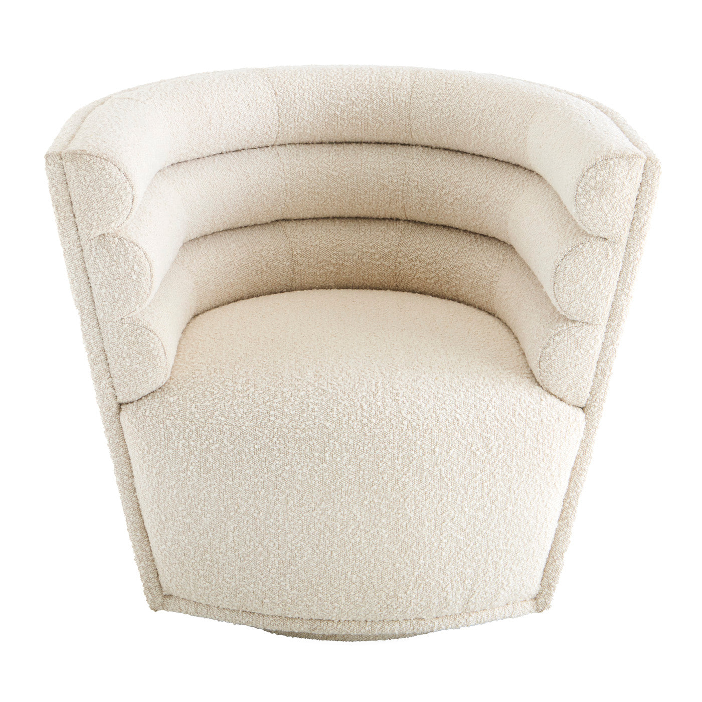 Maxime Swivel Club Chair - Modern 360-Degree Rotating Lounge Chair for Living Room, Office & Reading Nook - Comfortable Upholstered Accent Chair with Sturdy Metal Base