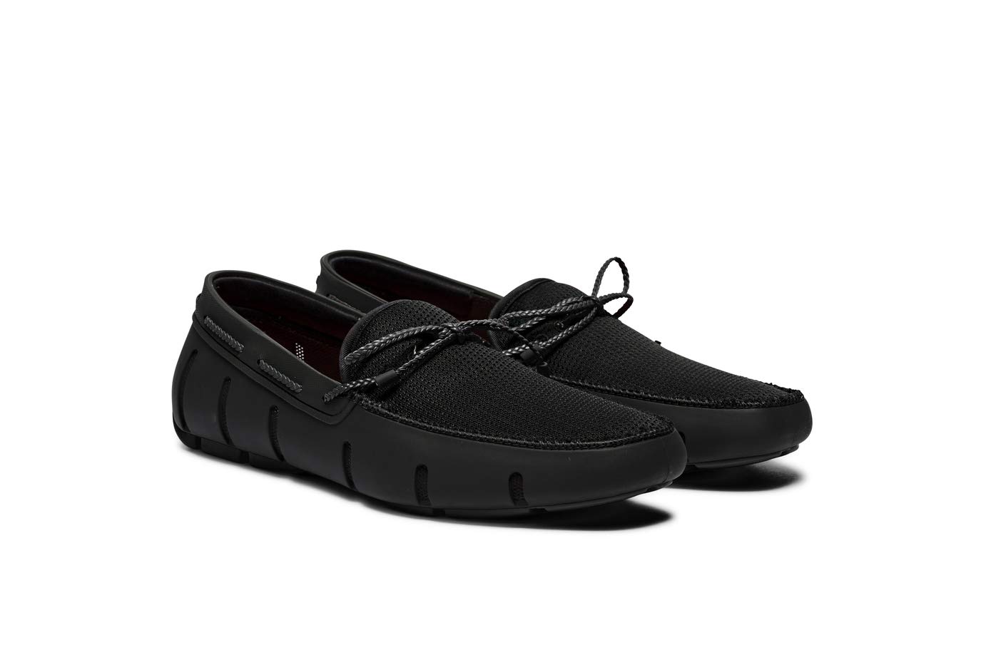 SWIMS Men's Braided Lace Loafers - Casual Slip-On Boat Shoes for Men | Comfortable Beach Shoes for Summer, Walking & Vacation Outfits