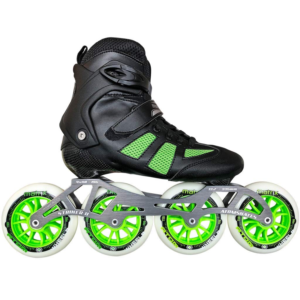 Atom Pro Fitness 4x110 Outdoor Inline Skates - Premium Speed Skates for Adults & Teens - Perfect for Fitness, Training & Outdoor Rollerblading Adventures