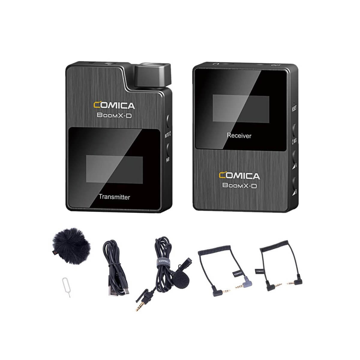 BoomX D1 Single Lavalier Wireless Microphone System - Compact Transmitter & Receiver for YouTube, Podcasting, Interviews & Live Streaming - Clearance Sale