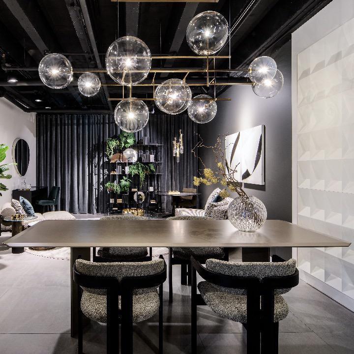 Bolle Chandelier - Modern Crystal Ceiling Light Fixture for Dining Room, Living Room & Bedroom | Elegant Home Decor Lighting