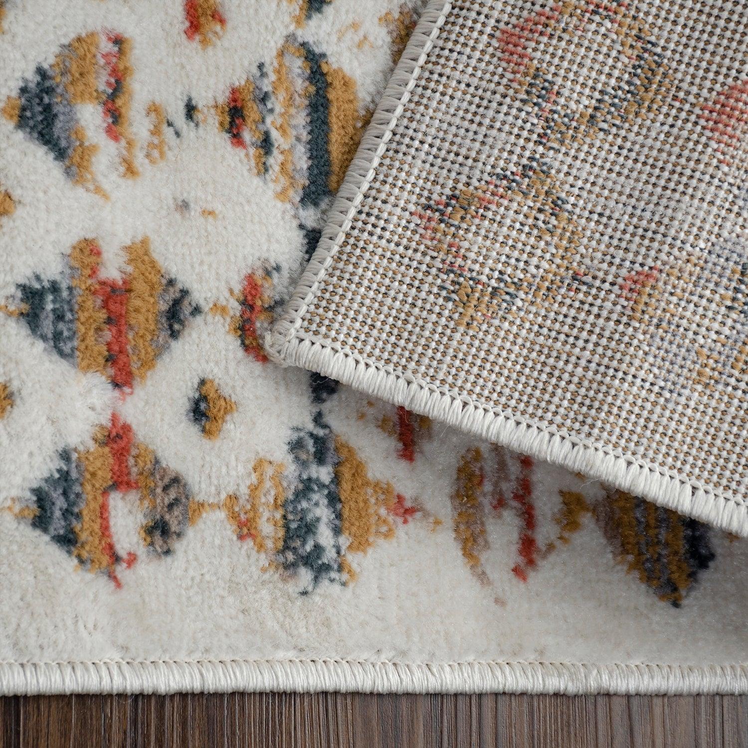 Numair Abstract Geometric Diamonds Indoor Area Rug - Non-Slip Modern Runner for Living Room, Bedroom & Office Decor
