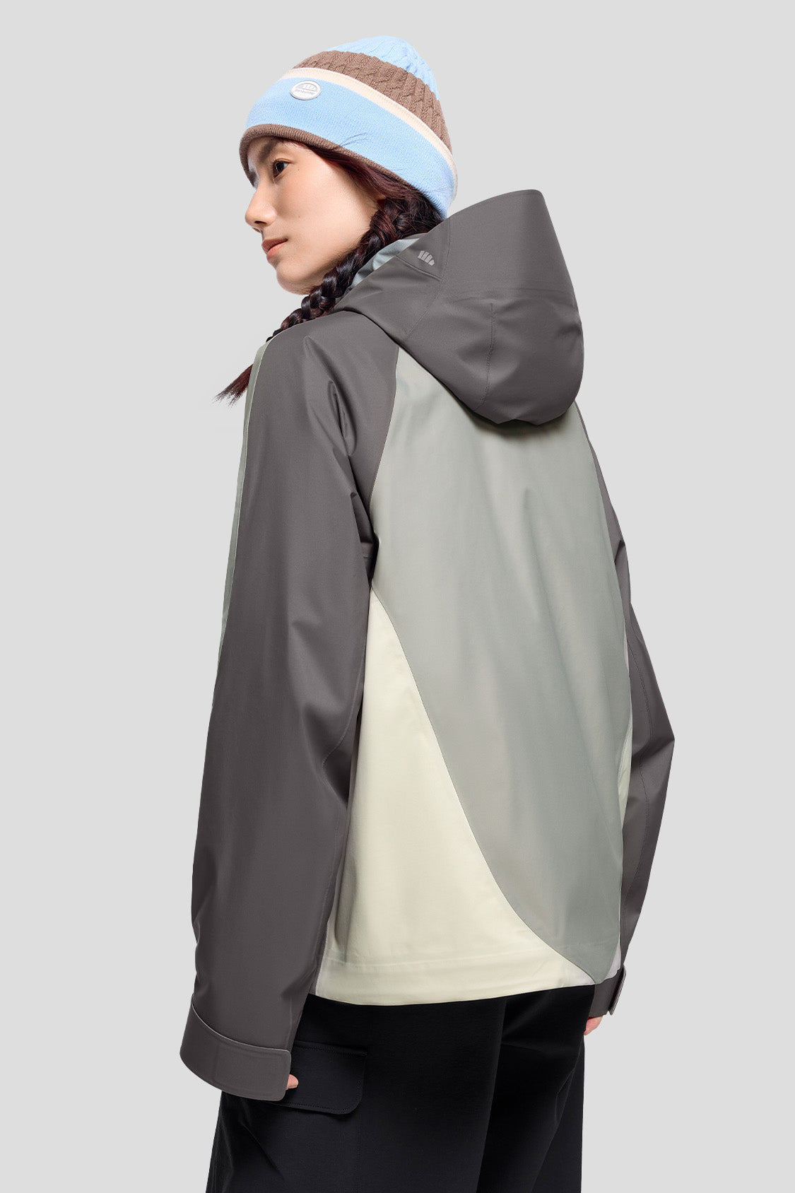 ModuWarm Women's Detachable Hood Jacket - Lightweight Waterproof Windbreaker for Outdoor Hiking, Camping & Travel