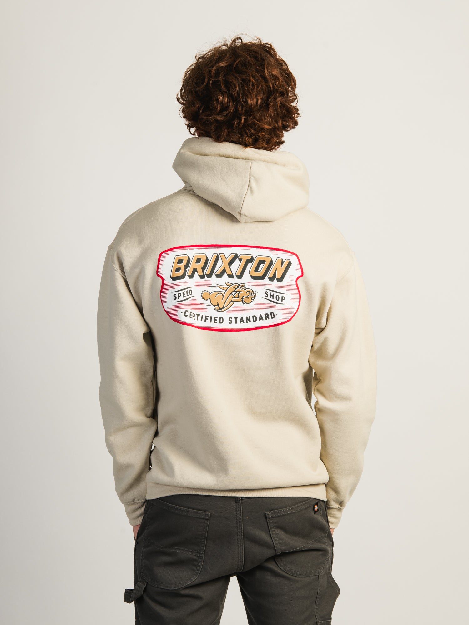 Brixton Clayburn Pullover Hoodie for Men - Soft Cotton Fleece Sweatshirt with Kangaroo Pocket | Casual Wear, Street Style & Outdoor Activities