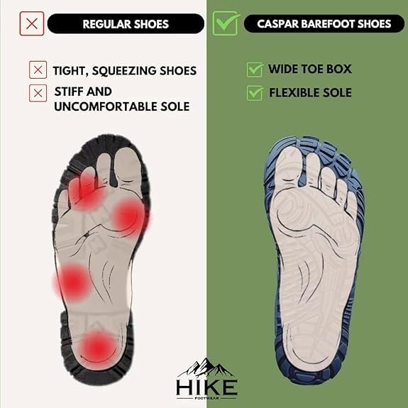Caspar Pro HF - Non-Slip Comfortable Winter Barefoot Shoes for Men & Women | Warm Supportive Unisex Walking Boots for Outdoor Hiking, Snow & Cold Weather Activities