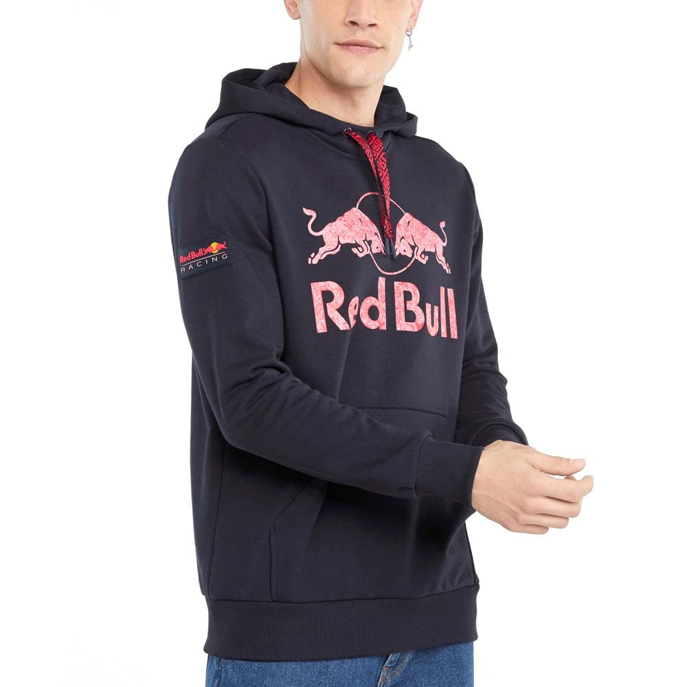 Puma Men's RBR Double Bull Hoodie - Blue Casual Drawstring Pullover for Streetwear & Gym | Comfortable Fleece-Lined Sweatshirt for Running, Workout & Everyday Wear
