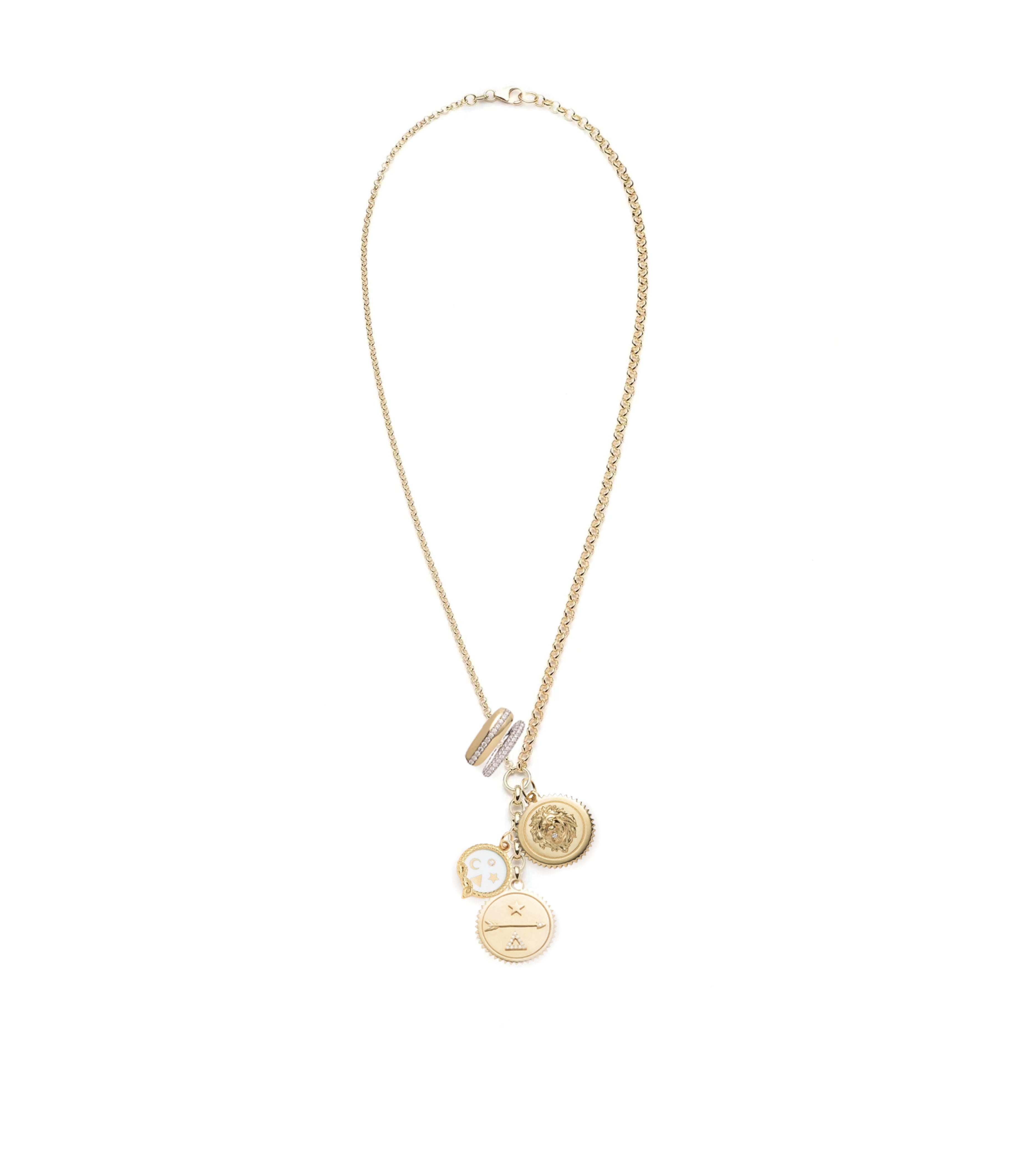 Dream Strength & Wholeness Mixed Belcher Extension Necklace - Medium Size for Women, Boho Style Layering Jewelry for Everyday Wear and Special Occasions