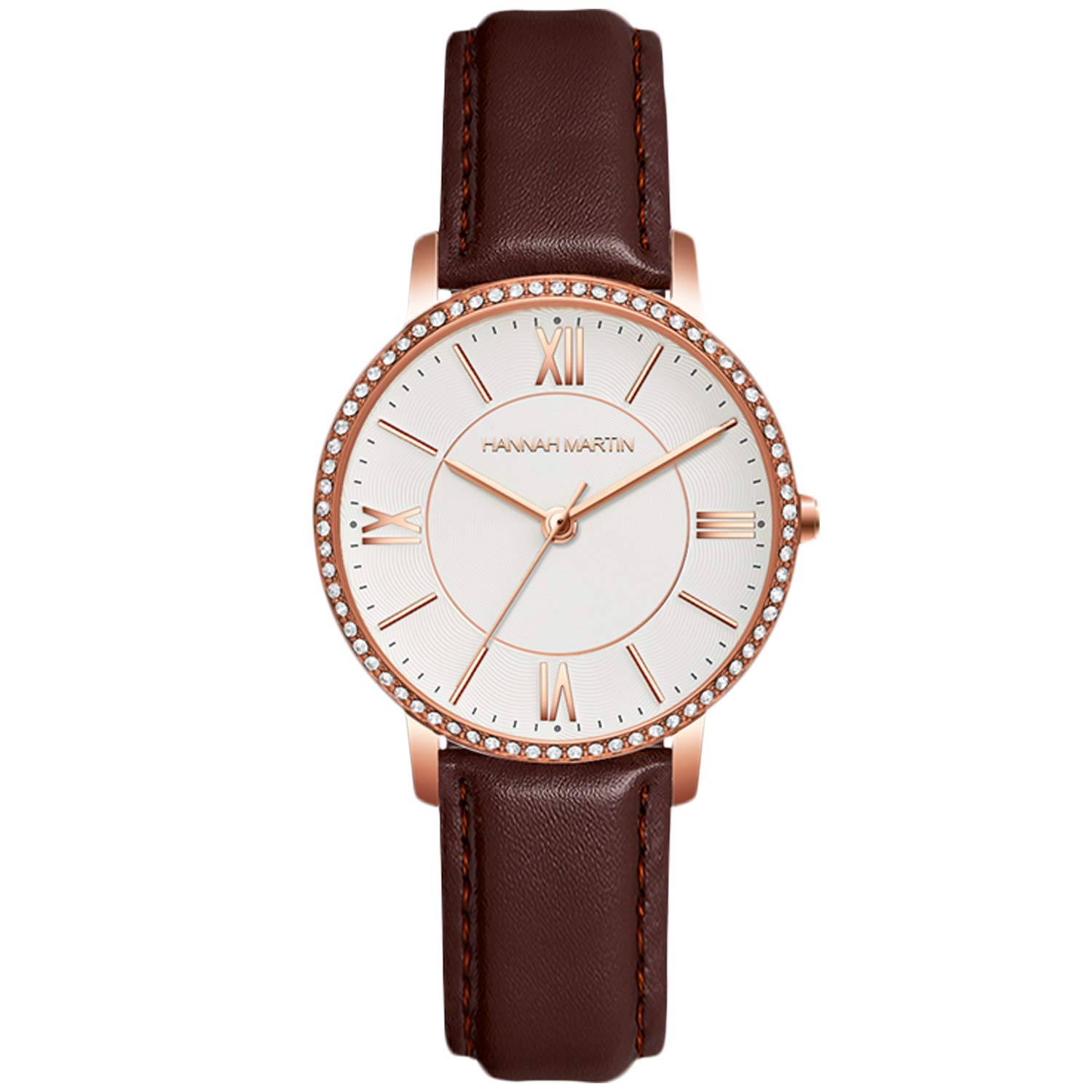 RORIOS Women's Diamond Watch - Stainless Steel Mesh Strap for Office & Party