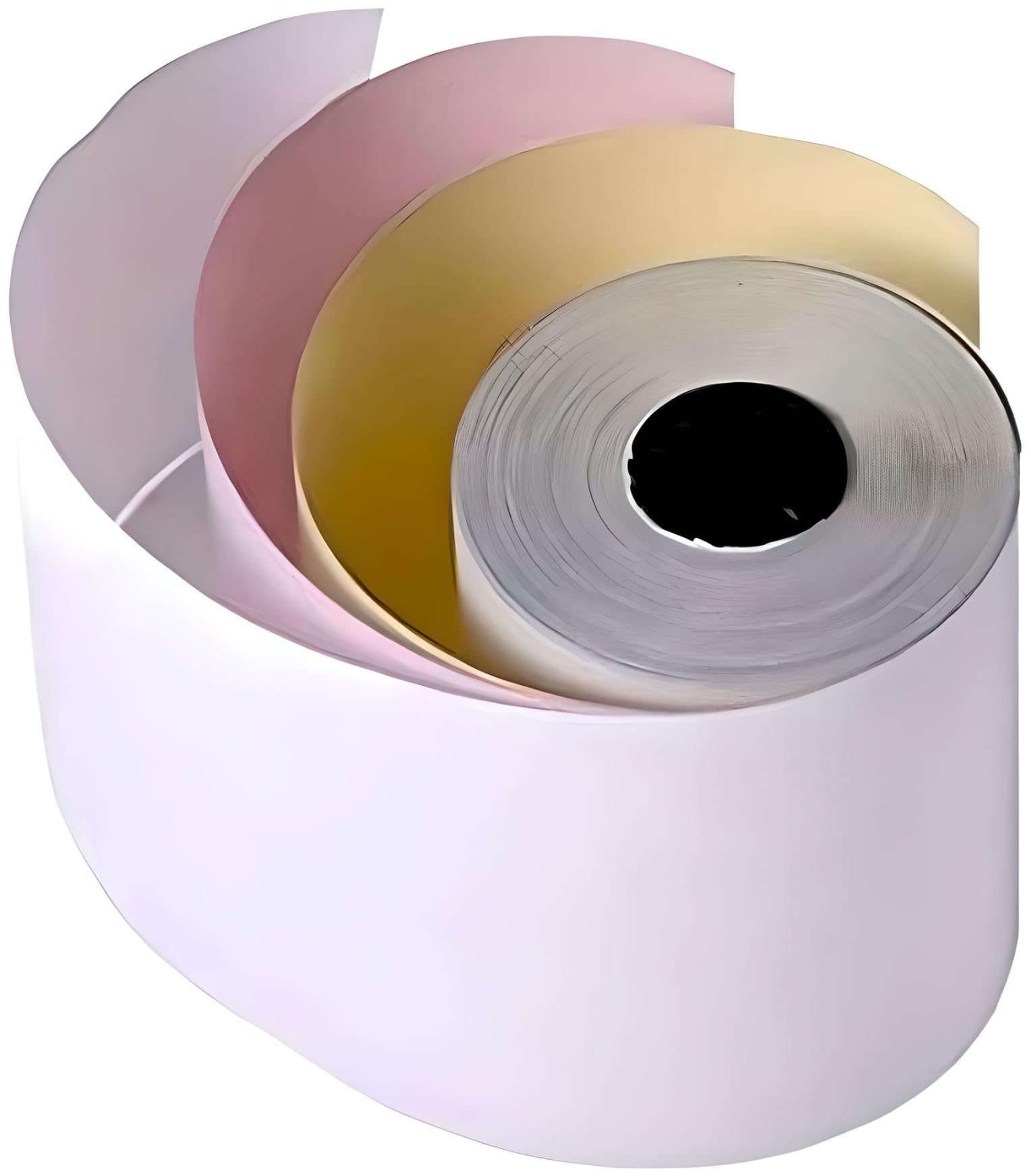 3-Ply Non-Thermal Carbonless Paper Rolls (76x76mm) - 20 Pack for Kitchen Printers, POS Systems, Calculators & Dot Matrix Impact Printers - Ideal for Restaurants, Retail Stores & Receipt Printing