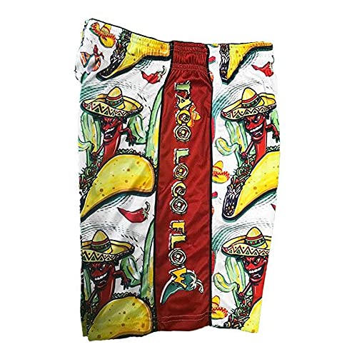 Flow Society Taco Loco Boys Lacrosse Shorts - Breathable LAX Shorts for Youth Players | Lightweight Athletic Shorts for Boys | Perfect for Training, Games & Outdoor Sports Activities