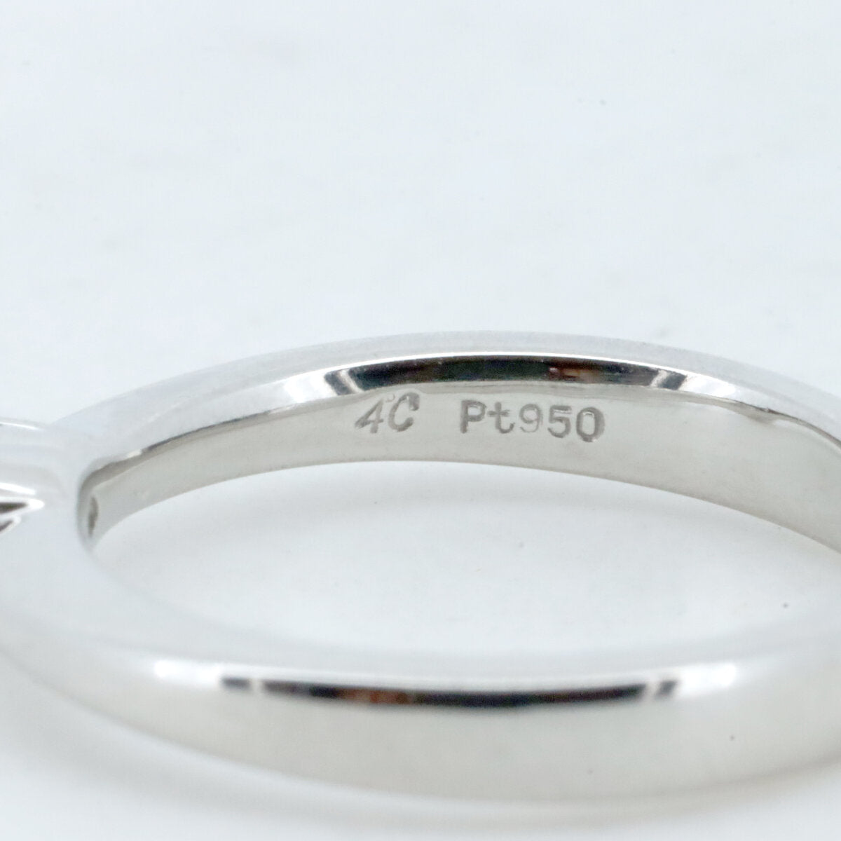 4℃ Heart Shaped Diamond Ring in Platinum 950 - Perfect for Anniversaries, Engagements & Romantic Gifts
