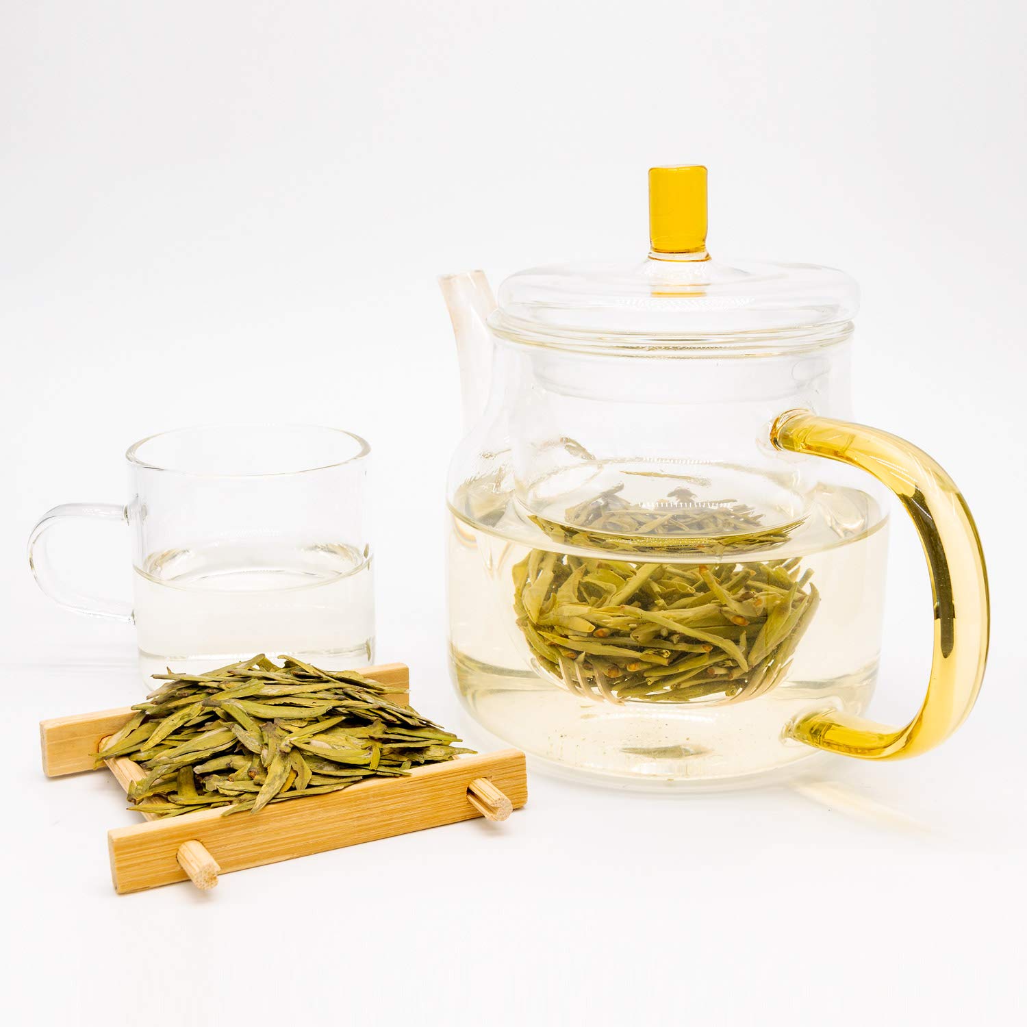 Premium 2025 Mingqian Longjing Dragon Well Green Tea Loose Leaf - 1st Grade Organic Chinese Green Tea - Eco-Grown 500g (2x250g Resealable Bags) - Perfect for Morning Boost, Afternoon Relaxation & Healthy Lifestyle