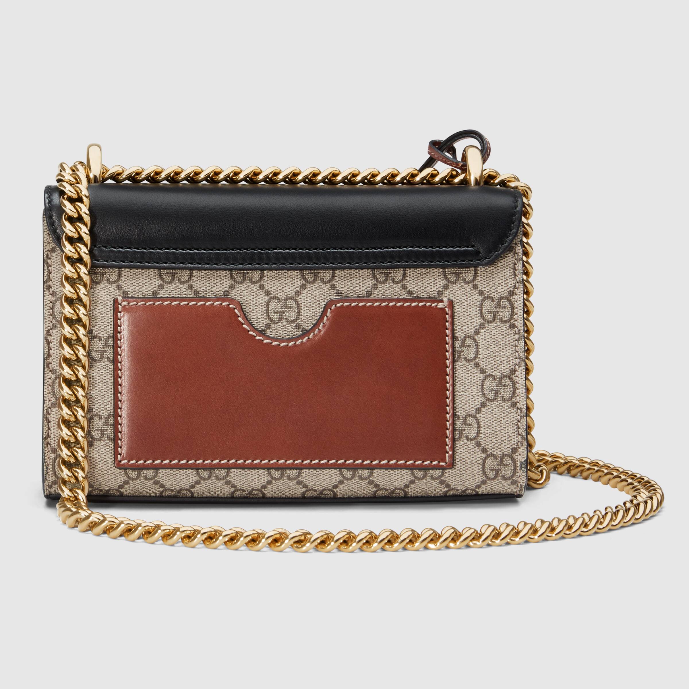 Gucci Padlock Small GG Supreme Canvas Shoulder Bag Black/Brown - Luxury Crossbody Purse for Women, Fashion Designer Handbag for Daily Use, Work, Travel & Special Occasions