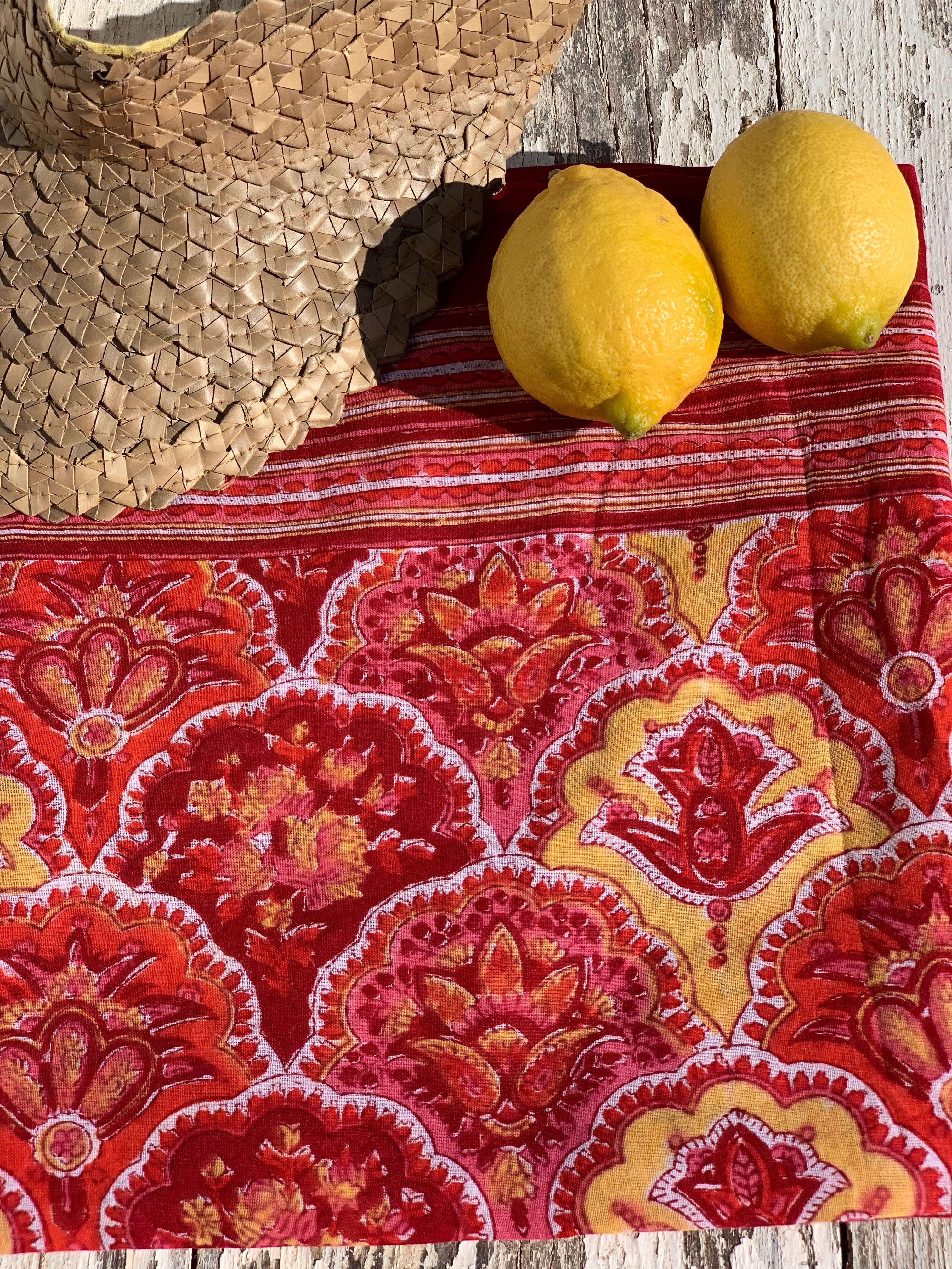 Stylish Block Print Cotton Sarong Pareo Shawl - New Collection for Beach, Pool & Summer Fashion
