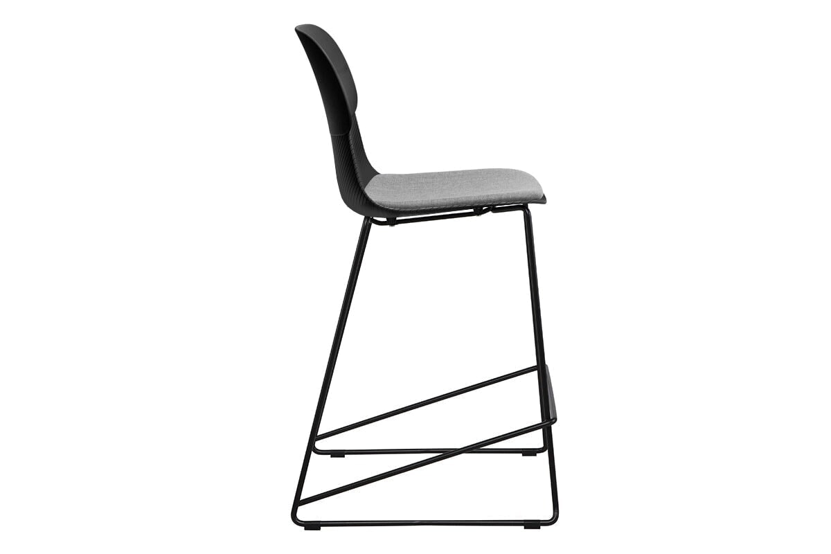 Sammy Counter Stool with Sled Base - 30 Inch Bar Height Stool, Durable Plastic Construction - Perfect for Kitchen Islands, Breakfast Bars & Home Decor