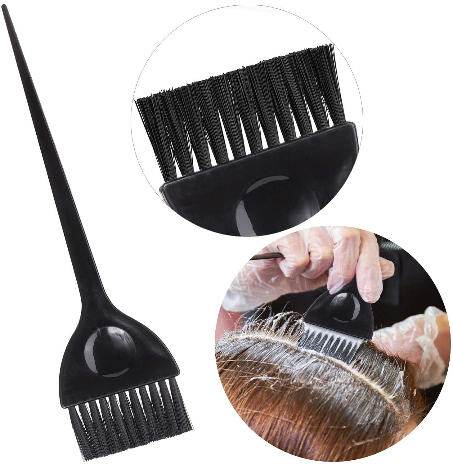3-Piece Hair Dye Brush Set - Professional Hair Coloring Brushes & Applicator Tools for Salon, Home DIY, Women & Students - Perfect for Balayage, Highlights & Root Touch-Ups