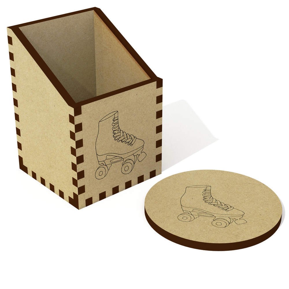 Azeeda Rollerskate Desk Organizer & Pencil Holder - Fun Retro Design for Office, School, and Home Workspace Decor (DT00062483)