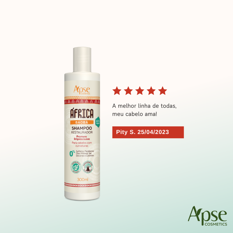 **Apse Cosmetics Africa Baobab Hair Care Kit – Shampoo, Conditioner, Leave-In Cream & Finishing Spray (4-Piece Set) – Hydrating & Repairing for Dry, Damaged Hair – Perfect for Curly, Natural & Textured Hair Types**