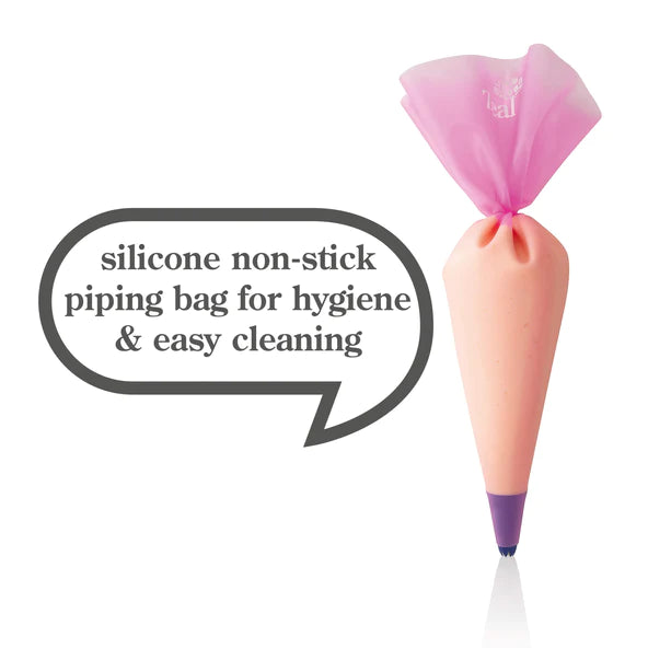 Premium Silicone Piping Set for Baking - 12 Piece Cake Decorating Kit with 6 Nozzle Tips, Icing Bags & Accessories - Perfect for Cupcakes, Cookies & Pastry Decoration - Ideal for Home Bakers & Professional Chefs