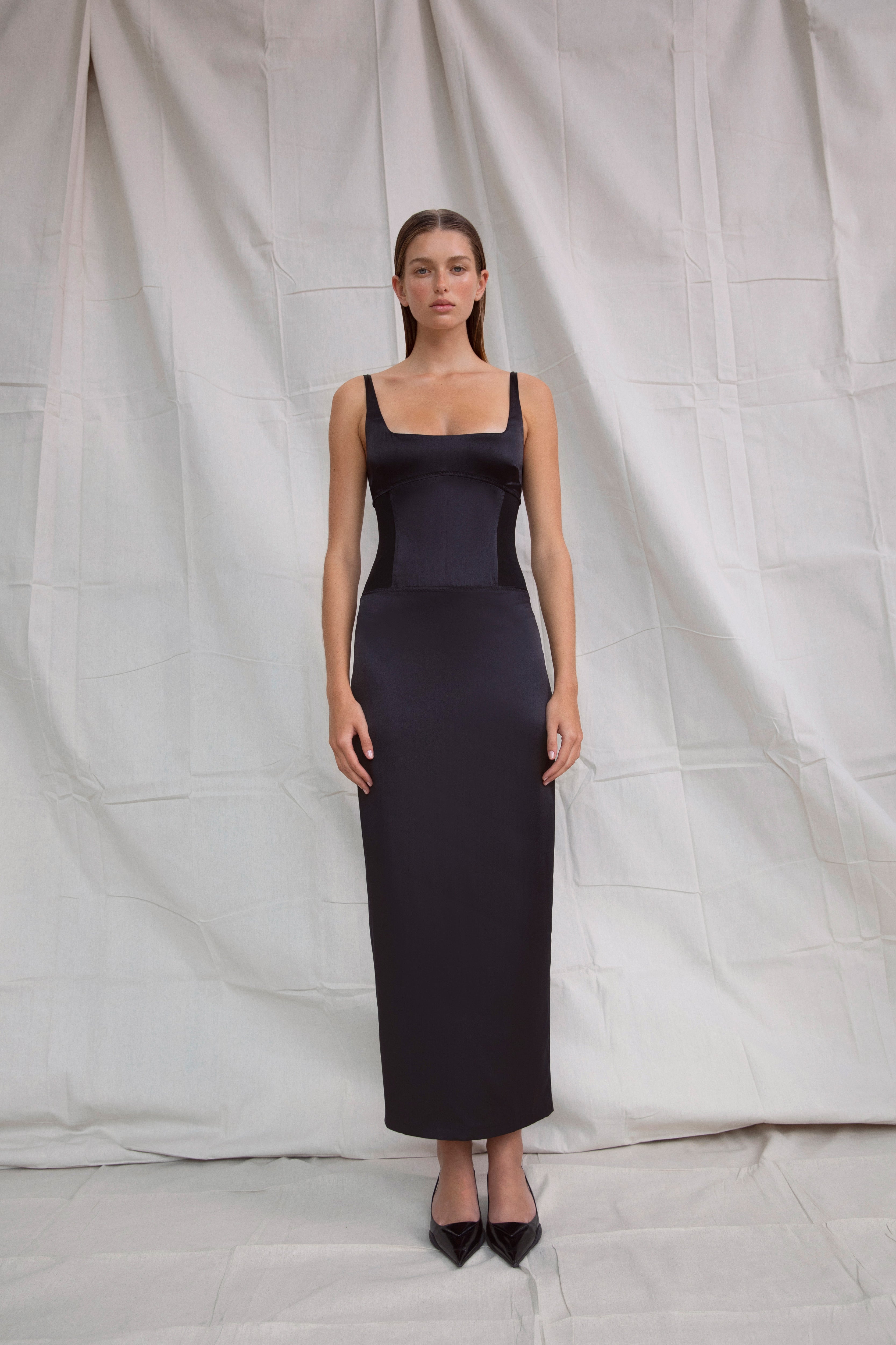 Sonora Evening Midi Dress for Women - Elegant Flowy Cocktail Party Dress for Night Out, Date Night, and Special Occasions