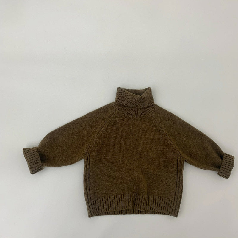 Winter Wonderland Youth Turtleneck Sweater - Cozy Kids' Knit Pullover for Cold Weather | Perfect for School, Holiday Parties & Family Photos