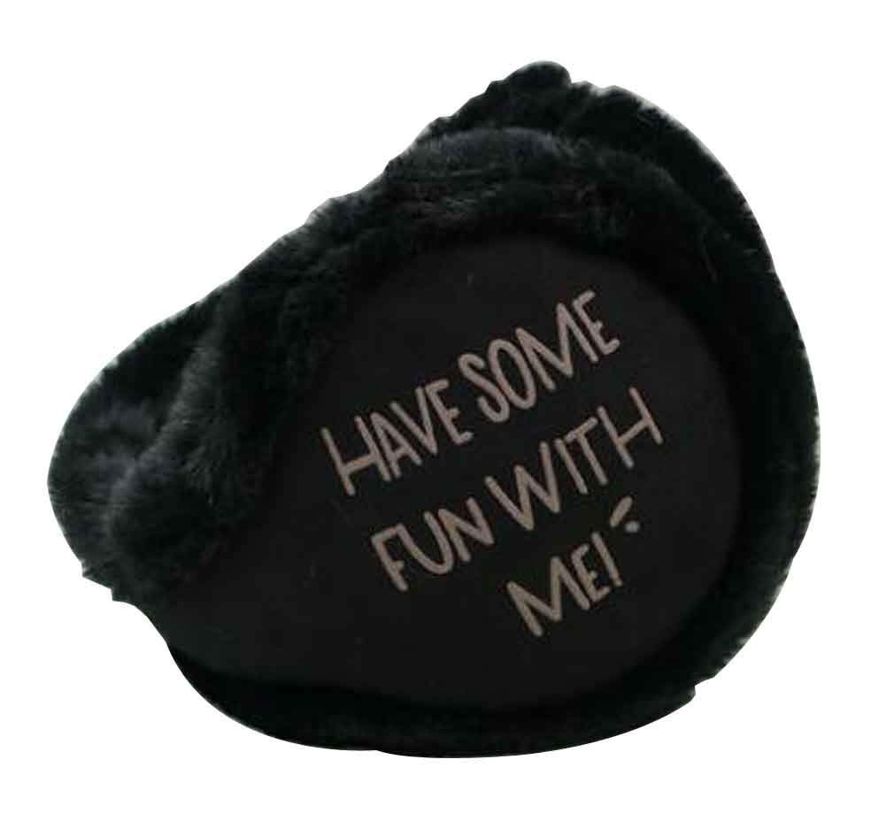 Thick Winter Earmuffs - Foldable Ear Warmers for Cold Weather, Black | Cozy Ear Protection for Outdoor Activities, Skiing, Snowboarding & Commuting