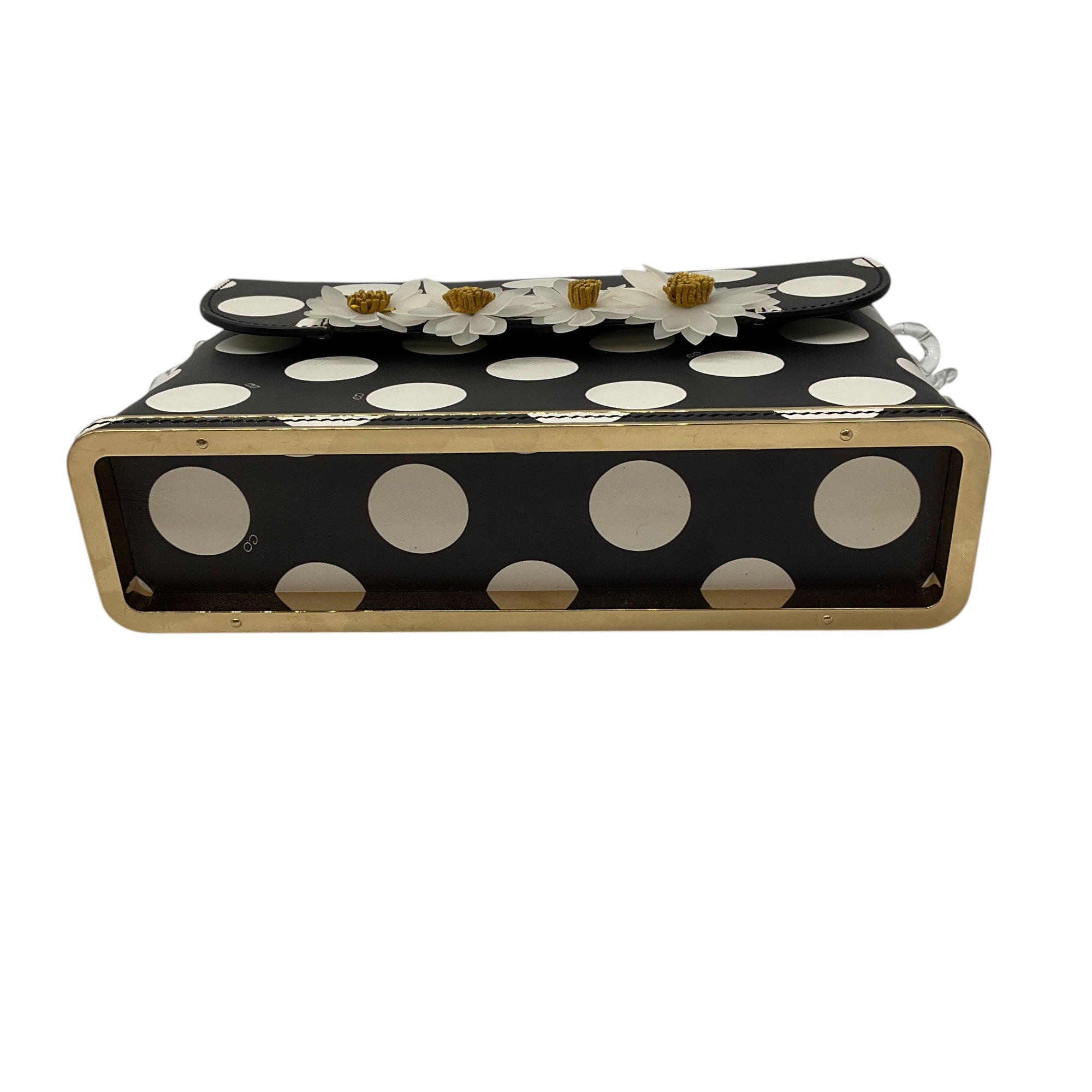 Charlotte Olympia Black & White Polka Dot Shoulder Bag for Women | Stylish Handbag for Work, Party & Evening Out