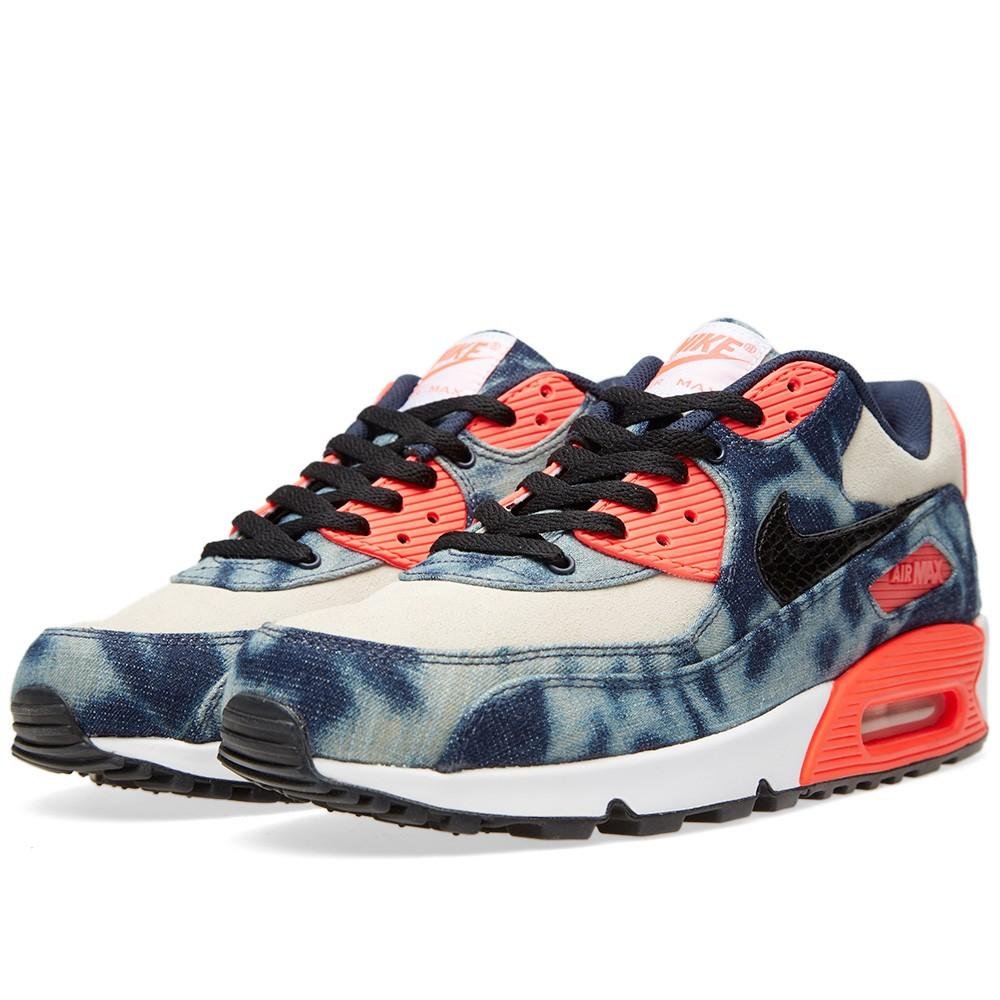 Nike Air Max 90 Denim QS Sneakers - Retro 2014 Edition - Men's Casual Running Shoes for Comfort & Style - Perfect for Streetwear, Jogging, and Everyday Wear