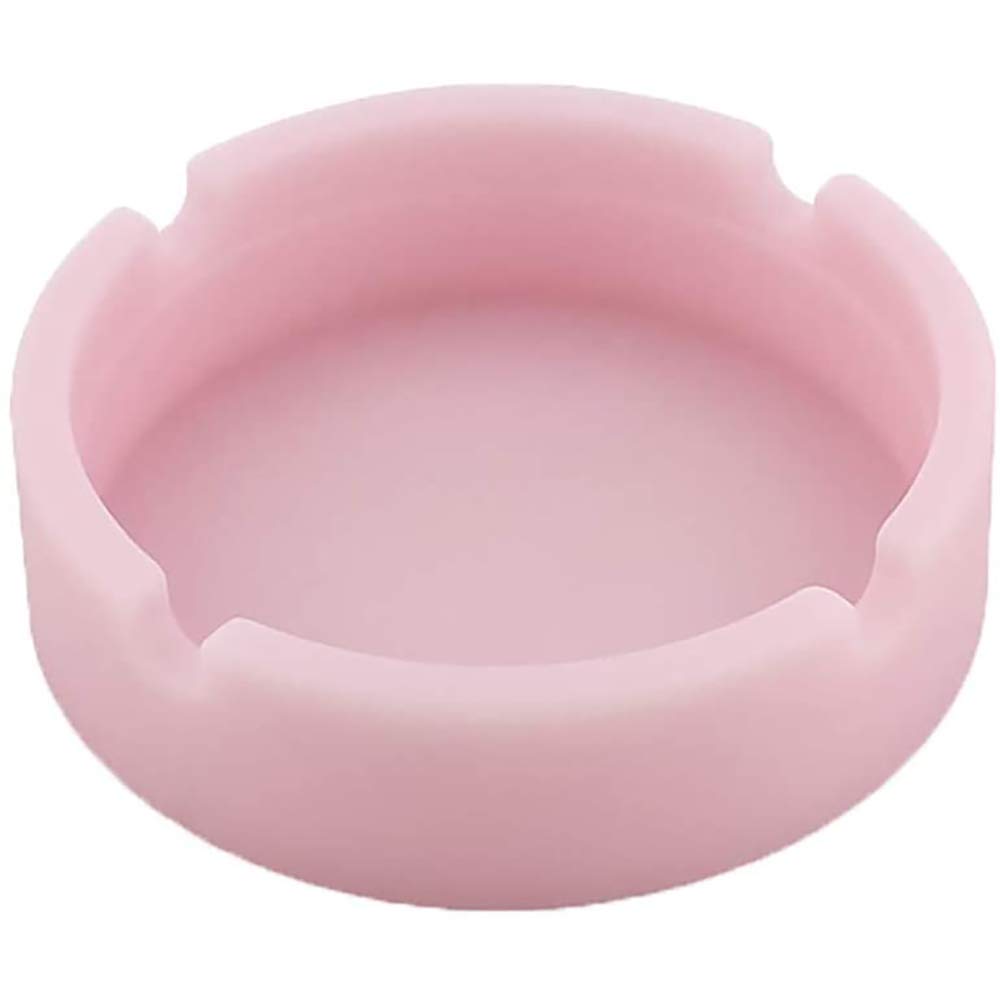 3 Pack Glow in The Dark Silicone Ashtrays - Heat Resistant & Unbreakable Round Ashtrays for Indoor/Outdoor Use - Perfect for Home, Patio, Camping & Travel