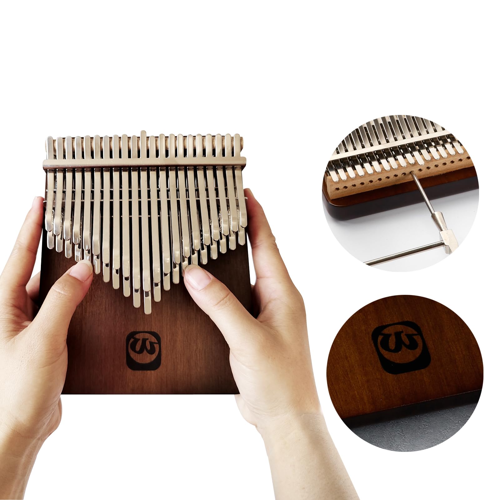 42 Key Kalimba Thumb Piano - Premium Walnut Wood Finger Piano with Songbook & Tuning Hammer | Portable Musical Instrument for Beginners, Meditation, Gifts & Music Therapy