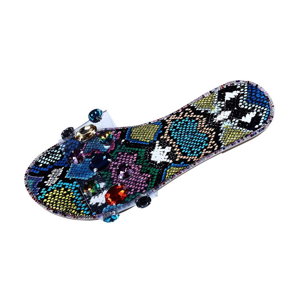 2022 Women's Silver Rhinestone Flip Flops - Open Toe Summer Sandals for Beach, Casual & Vacation | Comfortable Slippers for Women, Ladies Flat Sandals for Pool Party, Wedding, Outdoor Walking