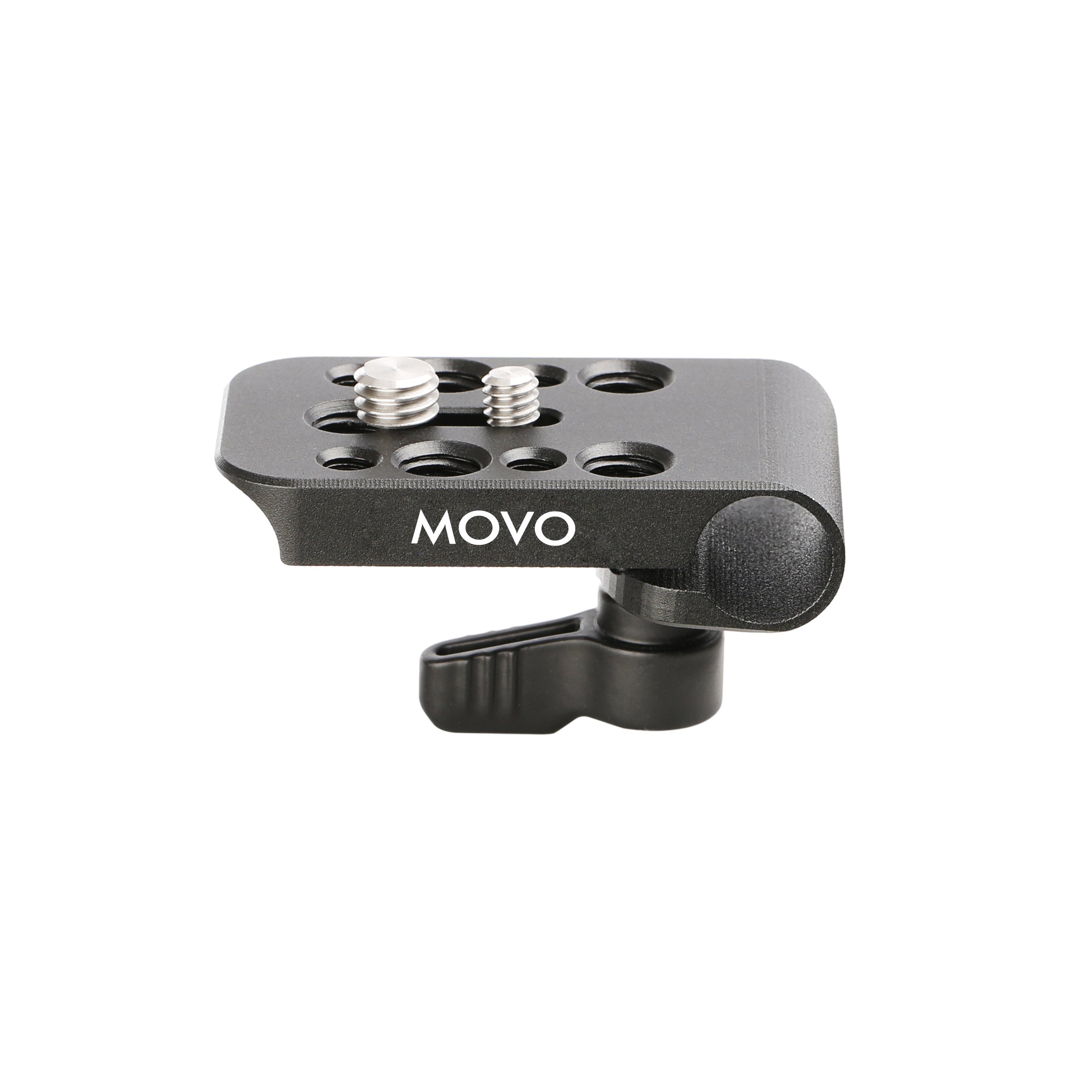 Movo CAB1000 15mm Modular Rod Clamp Adapter - 3 Pack for Mounting Cameras, Monitors & Recorders to Rigs with .25