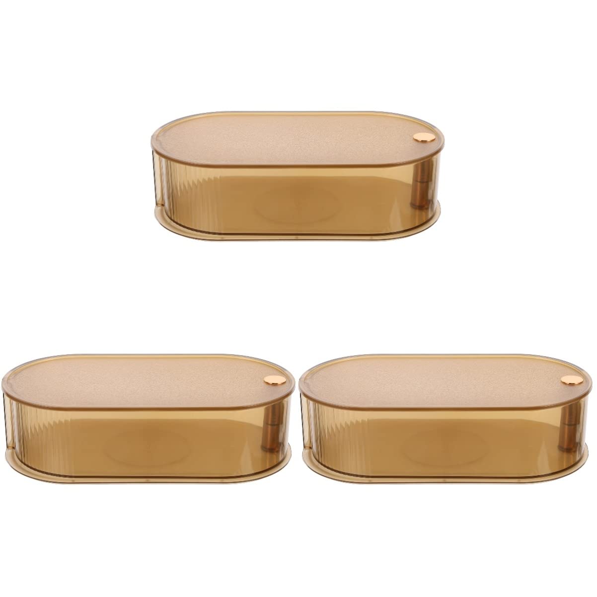 Cabilock 3-Piece Rotatable Jewelry Organizer Box - 360° Spinning Earring Holder & Necklace Storage for Bracelets, Rings, and Accessories - Perfect for Bedroom, Bathroom, and Travel Organization