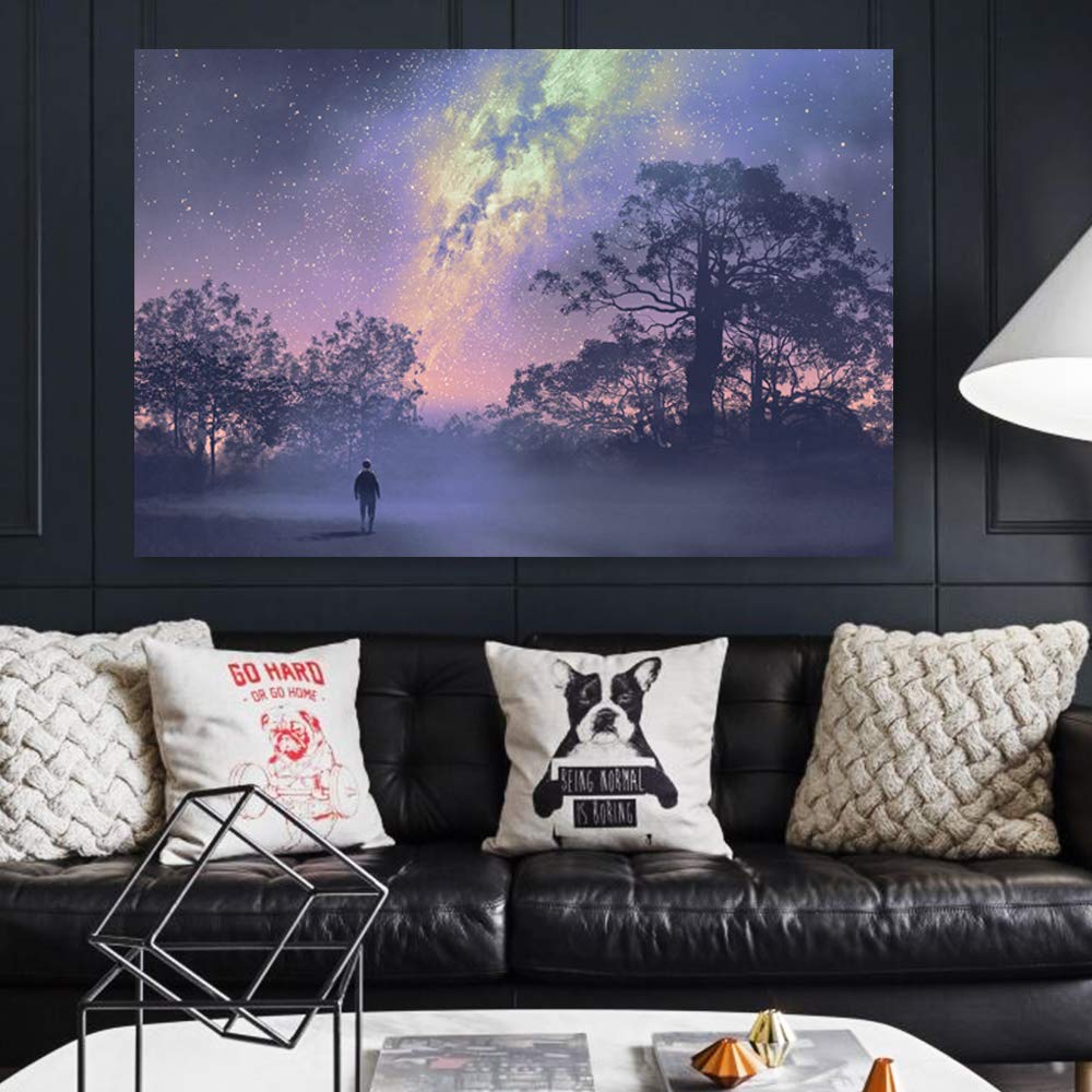 Wall26 Futuristic Cityscape Canvas Wall Art - 12x18 Inches Modern Urban Decor for Bedroom, Living Room, Office & Apartment Paintings, Framed Prints