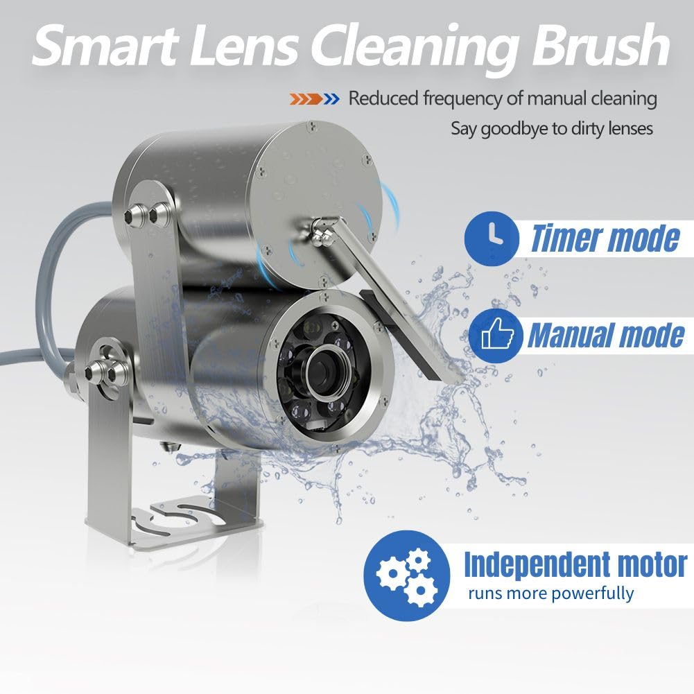 Barlus 1080P HD Underwater Camera - 60FPS Electric Focus for Aquaculture & Marine Monitoring | 32ft Cable