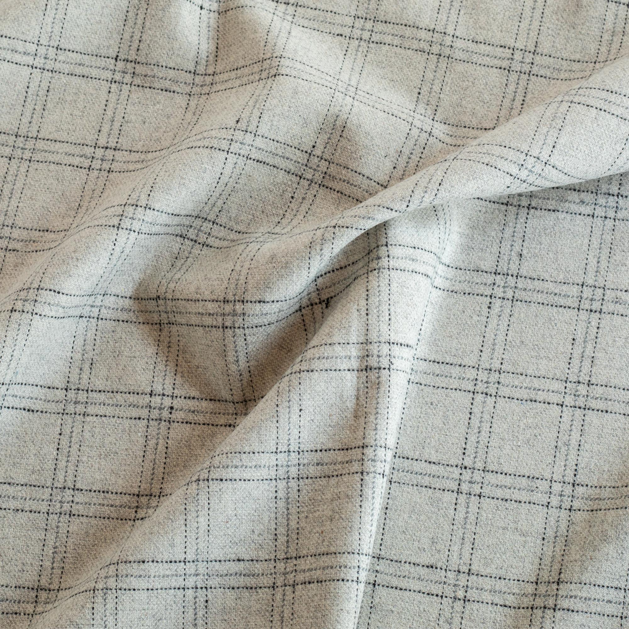Premium Dorset Plaid Fabric - Light Grey Tartan Pattern for DIY Crafts, Home Decor & Fashion Accessories | Perfect for Sewing, Upholstery & Seasonal Projects