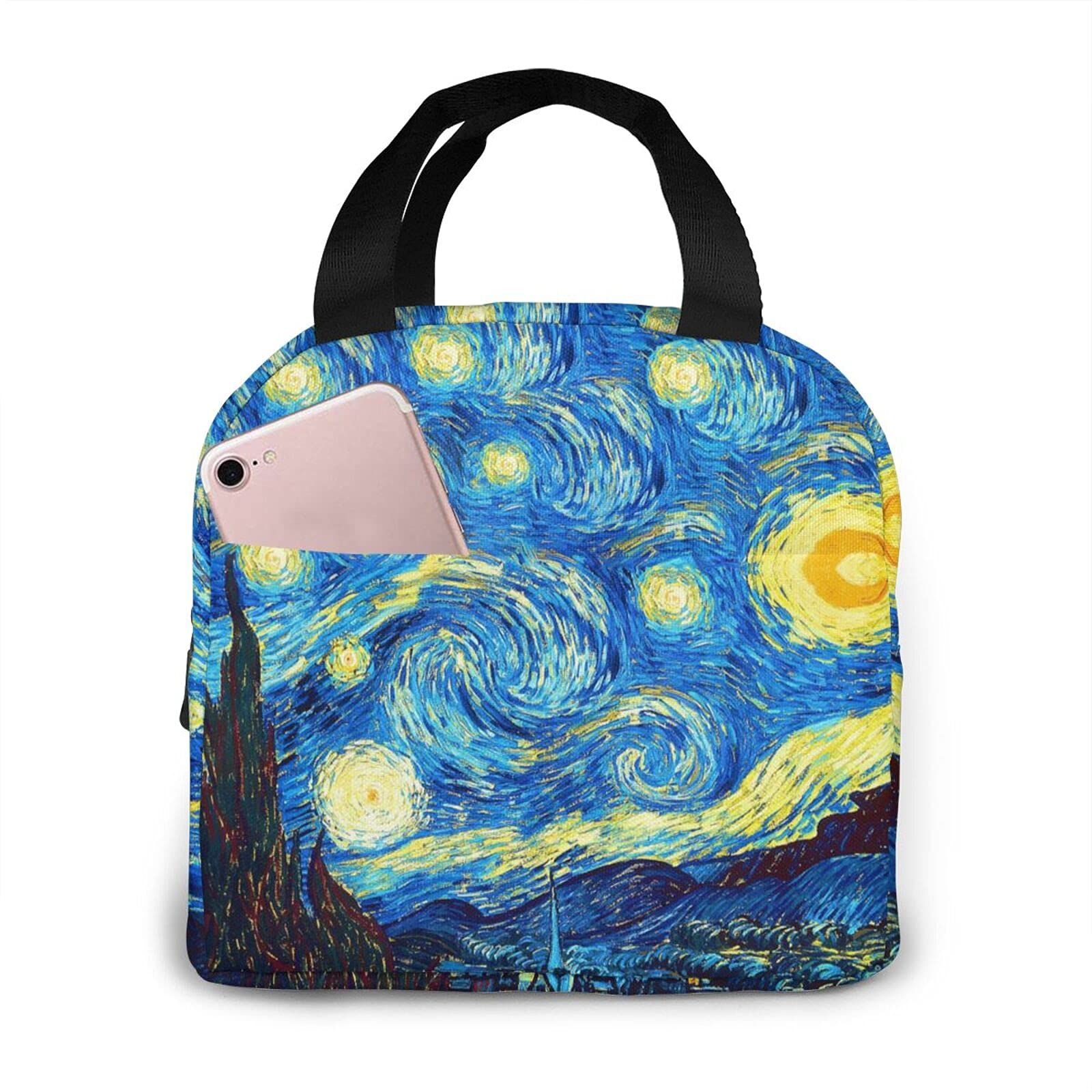 Insulated Lunch Bag for Women & Girls - Portable Cooler Lunch Box with Front Pocket for Kids, Teens - Perfect for Work, School, Picnic & Outdoor Activities