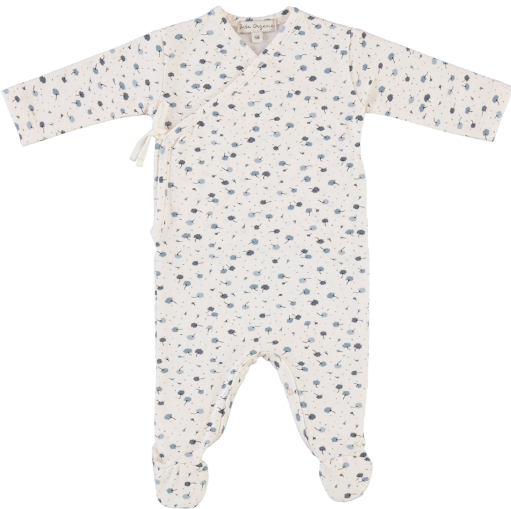 BEBE ORGANIC Morgan Wrap Stretchie - Soft Organic Cotton Baby Swaddle Blanket (Newborn to 6 Months) - Perfect for Swaddling, Nursing, and Comforting Your Newborn