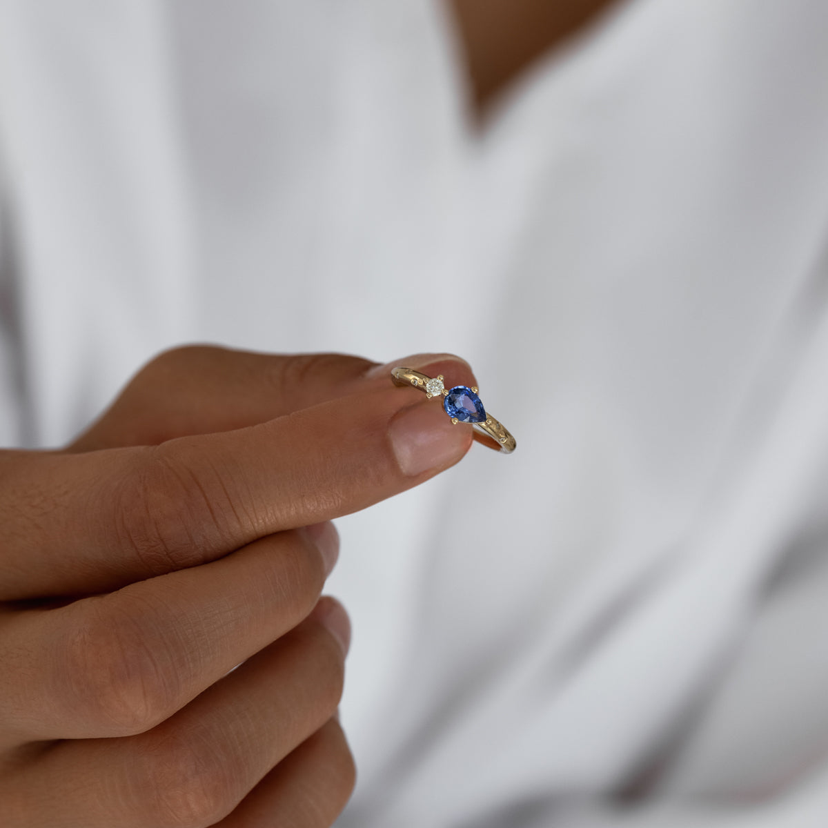 Midnight Blue Sapphire Ring for Women - Elegant Sterling Silver Jewelry Gift for Birthday, Anniversary & Valentine's Day - Perfect for Evening Parties, Date Nights & Special Occasions