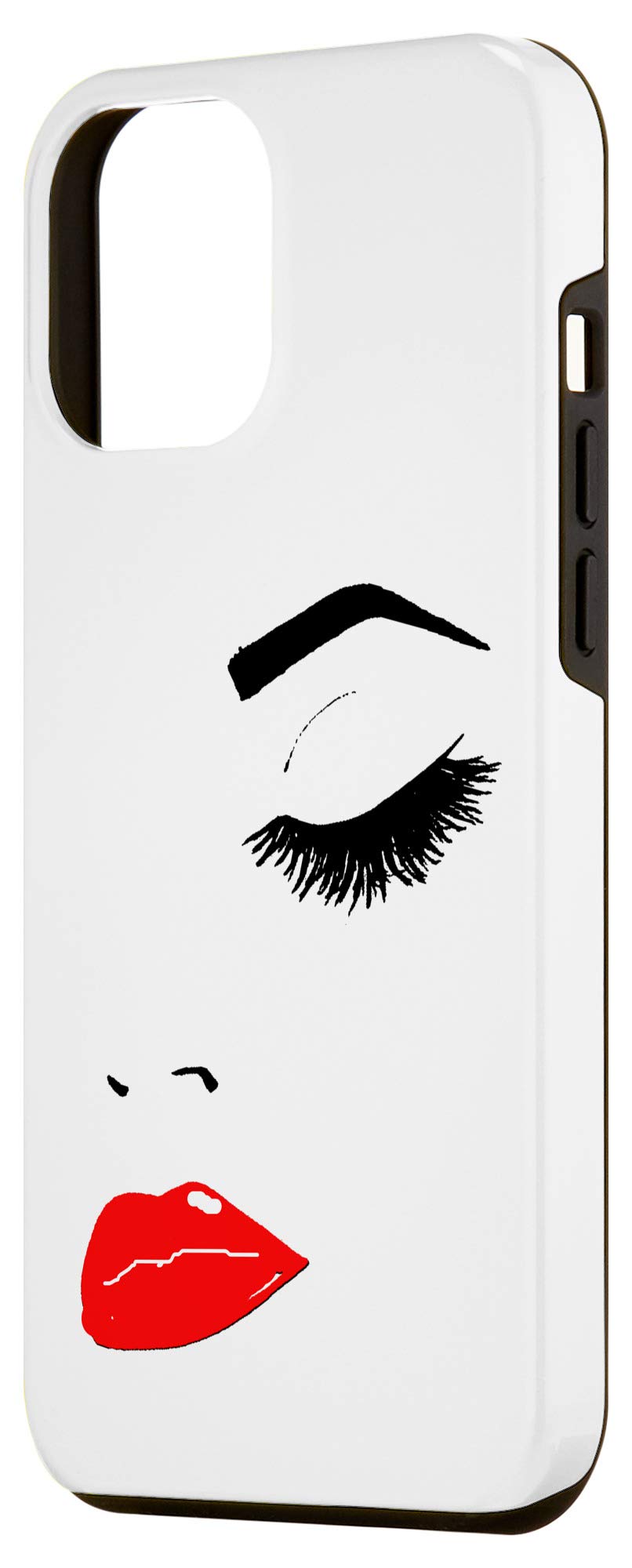 iPhone 12 Pro Max Case with Elegant Lash Extensions Print - Perfect for Makeup Artists & Fashion Lovers - Stylish Phone Cover for Women, Gift Idea for Cosmetologists & Beauty Enthusiasts