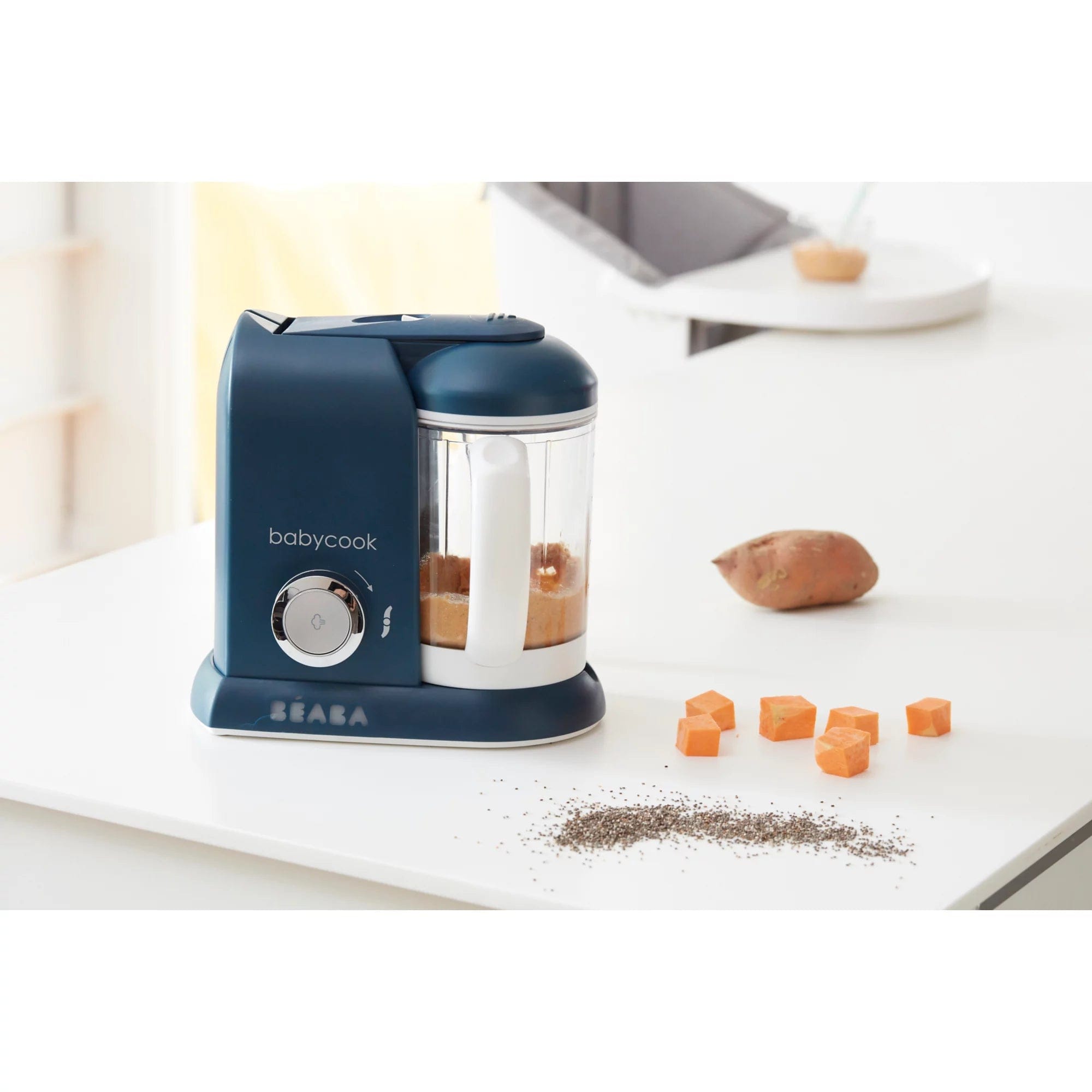 Beaba Babycook Pro 4-in-1 Baby Food Maker - Steam, Blend, Defrost & Reheat - Healthy Homemade Baby Food Processor - Perfect for Busy Parents & Baby-Led Weaning - Kitchen Essential for New Moms